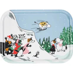 Moomin Arabia Sesonki tarjotin 27x20 cm Mäkihyppy