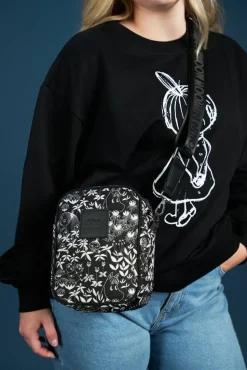 Moomin laukku Vilijonkka Esikko mustavalkoinen