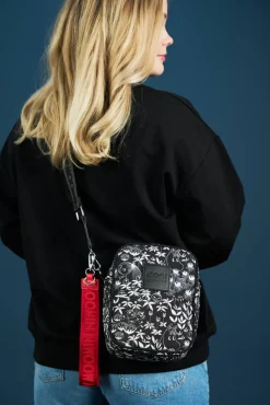 Moomin laukku Vilijonkka Esikko mustavalkoinen