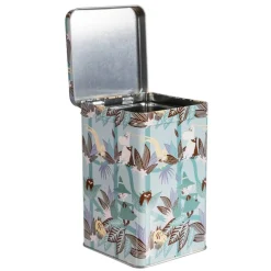 Moomin neliökahvipurkki Muumi Latvus sinivihreä