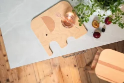 Muurla norsu Chop&Serve -lauta M vaaleanpunainen