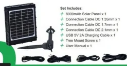 NITEforce aurinkopaneeliakku 8000mAh, Solar Power Panel