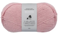 Novita 7 Veljestä lanka 100 g 053 marjapuuro
