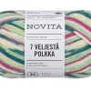 Novita 7 Veljestä lanka Polkka 100 g hedelmä 8011