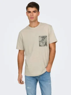Only & Sons t-paita Onsperry Life Reg Leaf