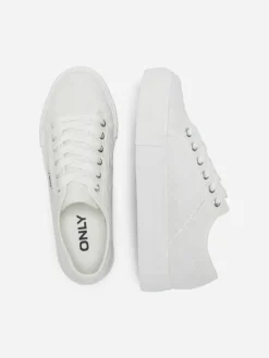 Only Shoes tennarit Onlnoomi Platform Sneaker White