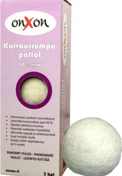Onxon Kuivausrumpupallot Villa 3 kpl