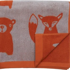 Pentik Metsänväki kylpypyyhe oranssi 70x140 cm