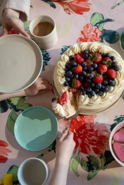 Pentik pöytäliina Huvila 145x250 cm v.oranssi