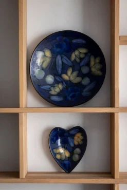 Pentik sydänmalja Studio 18x22 cm Carlson 165 v. sininen