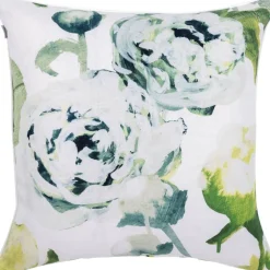 Pentik tyynynpäällinen Freesia puuvilla-pellava 45x45 cm vih