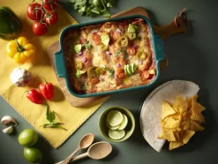 Peugeot keraaminen Appolia-vuoka suorakaide 32 cm metsän vih