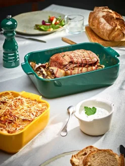 Peugeot keraaminen Appolia-vuoka suorakaide 32 cm metsän vih