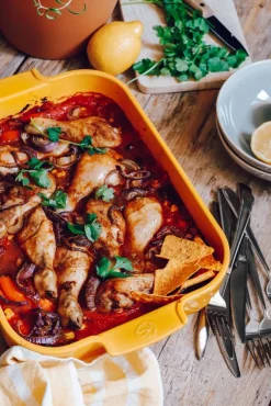 Peugeot keraaminen Appolia-vuoka suorakaide 32 cm sahramin k