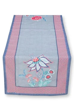 Pip Studio kaitaliina Flower Festival 50x150 cm Blue