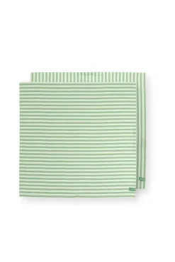 Pip Studio keittiöpyyhe Stripes 65x65 cm 2 kpl Light Green
