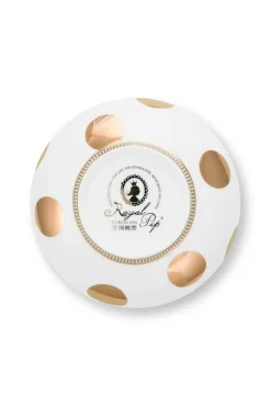 Pip Studio kulho Dot Delight 2 kpl White-Gold 15cm