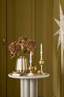 Pip Studio kynttilänjalka Metal Sphere 24 cm White-Gold