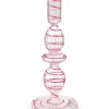Pip Studio kynttilänjalka lasia Swirl S 20 cm Pink