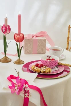 Pip Studio kynttilänjalkasetti Metal Pink