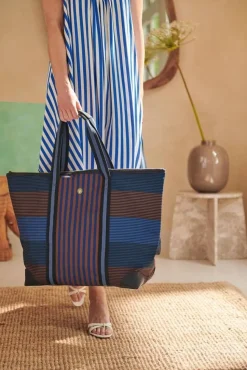 Pip Studio laukku Tilda Large Stripe Blue 66x20x44 cm