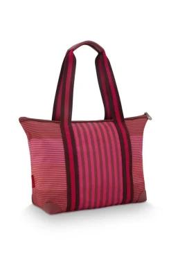 Pip Studio laukku Tilda Medium Stripe Pink 47x17x37 cm