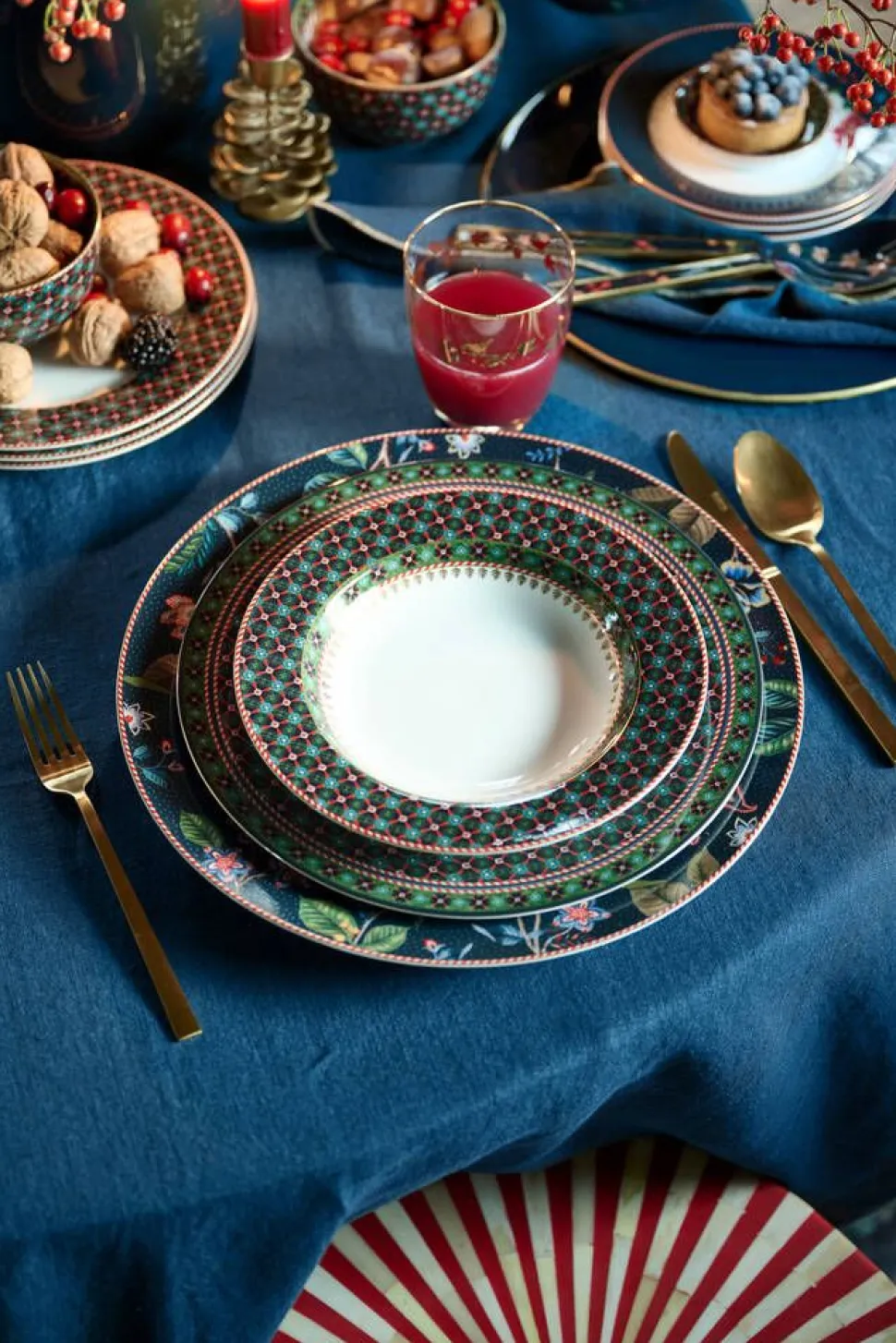 Pip Studio lautanen Clover 26,5 cm Green