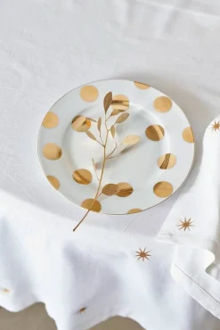 Pip Studio lautanen Dot Delight  23 cm 2 kpl White-Gold