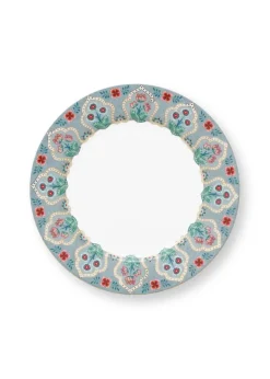 Pip Studio lautanen Flower Festival Deco 21 cm Light Blue