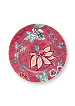 Pip Studio lautanen Flower Festival 17 cm Dark Pink