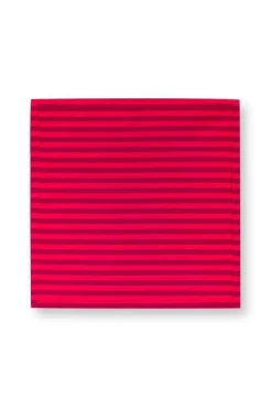Pip Studio lautasliina Stripes Dark Red 40x40 cm 2 kpl