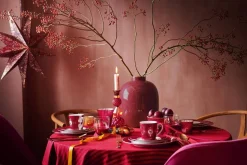 Pip Studio lautasliina Stripes Dark Red 40x40 cm 2 kpl