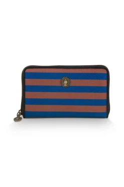 Pip Studio lompakko Willow Wallet Stripe 18x3x11 cm Blue