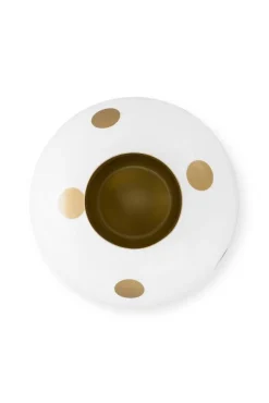 Pip Studio maljakko Metal Dots 32 cm White-Gold