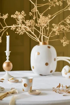 Pip Studio maljakko Metal Dots 32 cm White-Gold