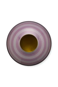 Pip Studio maljakko Metal Stripes 32 cm Lilac