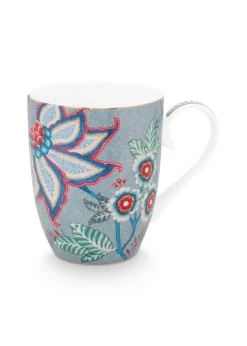 Pip Studio muki Flower Festival 350 ml Light Blue