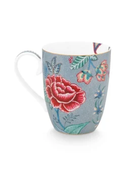 Pip Studio muki Flower Festival 350 ml Light Blue