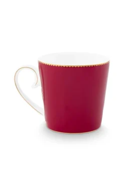 Pip Studio muki Love Birds Medallion Deer 300 ml Dark Red