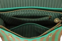 Pip Studio olkalaukku Fenna Medium Stripe Green 25x7x20 cm
