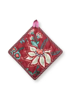 Pip Studio patalappu Flower Festival 22x22 cm Dark Pink