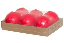 Polar kynttilät pallokynttilä 6 kpl joulunpunainen 6 cm