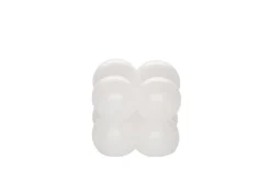 Polar kynttilät pöytäkynttilä Kuplakuutio 6,8 cm valkoinen