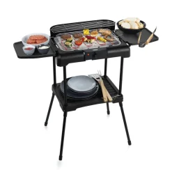Princess sähkögrilli jalustalla ja sivupöydillä, 2200 W