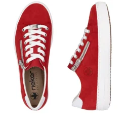 Rieker tennarit L59L1-33 Scarlet Weiss Flamme