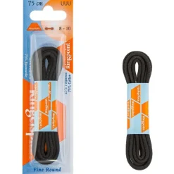 Ringpoint ohut Pyöreä nauha 75cm Musta