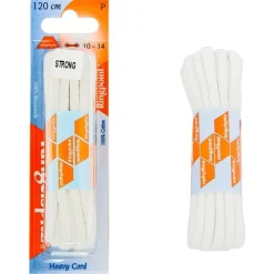 Ringpoint pyöreä nauha 120cm Valkoinen