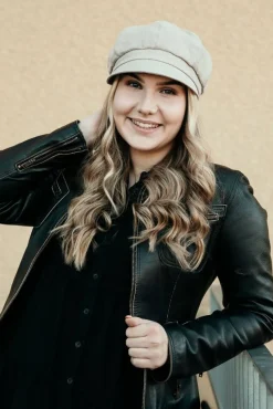 Salon hattu Mia Linen Pastel