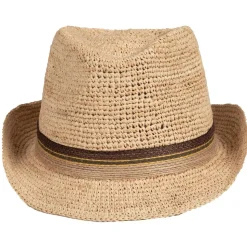Salon lakkitehdas olkihattu Raffia Trilby Crochet