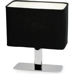 Sessak Iben pöytävalaisin kromi/musta varjostin